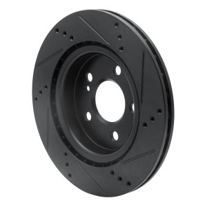 Mercedes-Benz CLA250 Brake Rotor (1) - Rear Left - R1 Concepts - Drilled & Slotted - Black - `14-`19 Mercedes-Benz CLA250 Brake Rotor (1) - Rear Left - R1 Concepts - Drilled & Slotted - Black - `14-`19